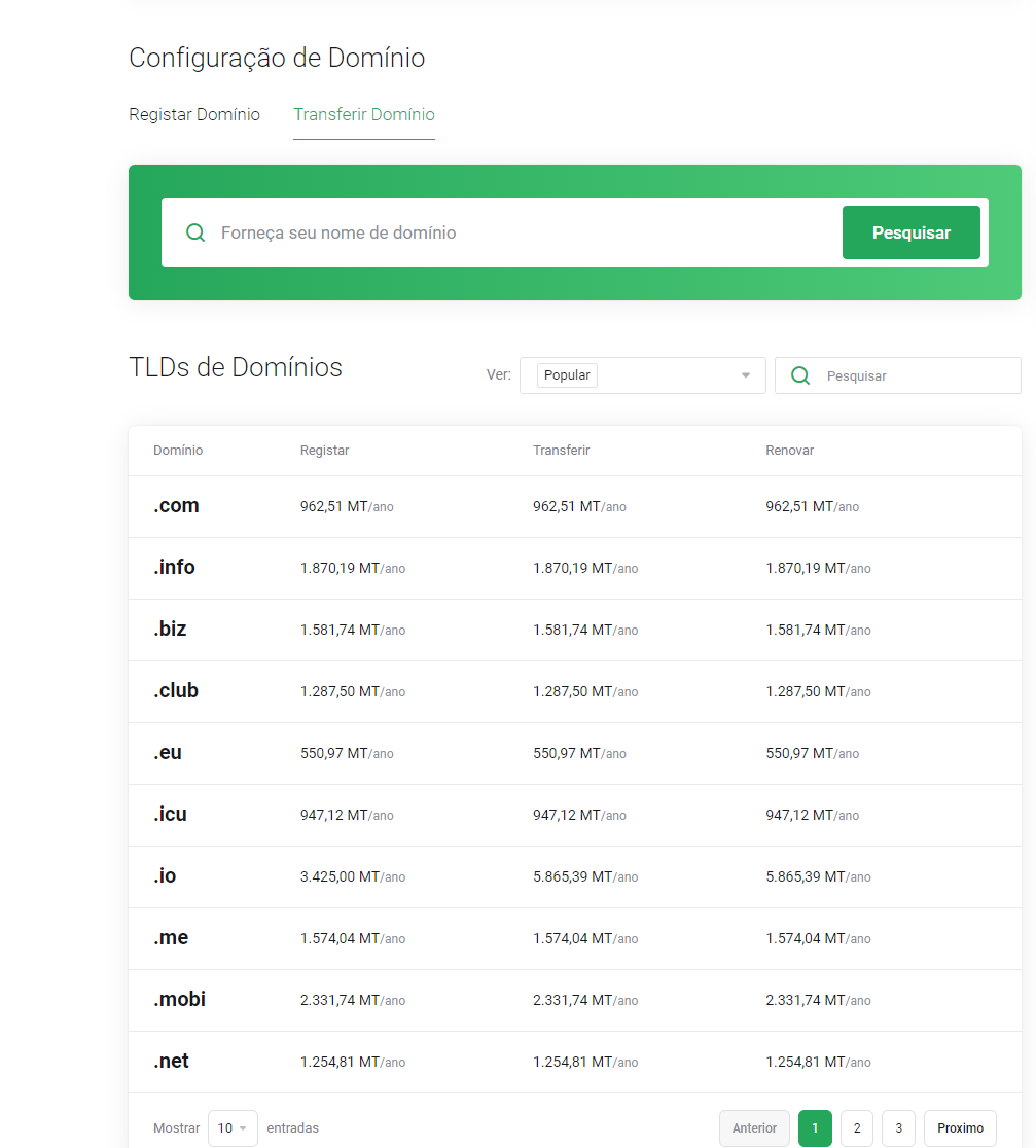 Transferencia de dominio